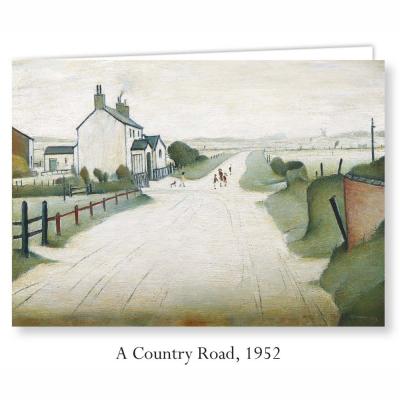 A Country Road by L S Lowry